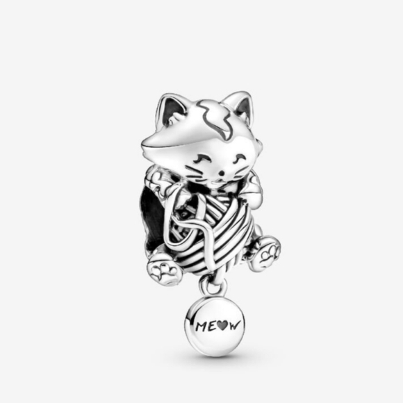 Pandora Kitten & Yarn Ball Charm - Picture 1 of 10